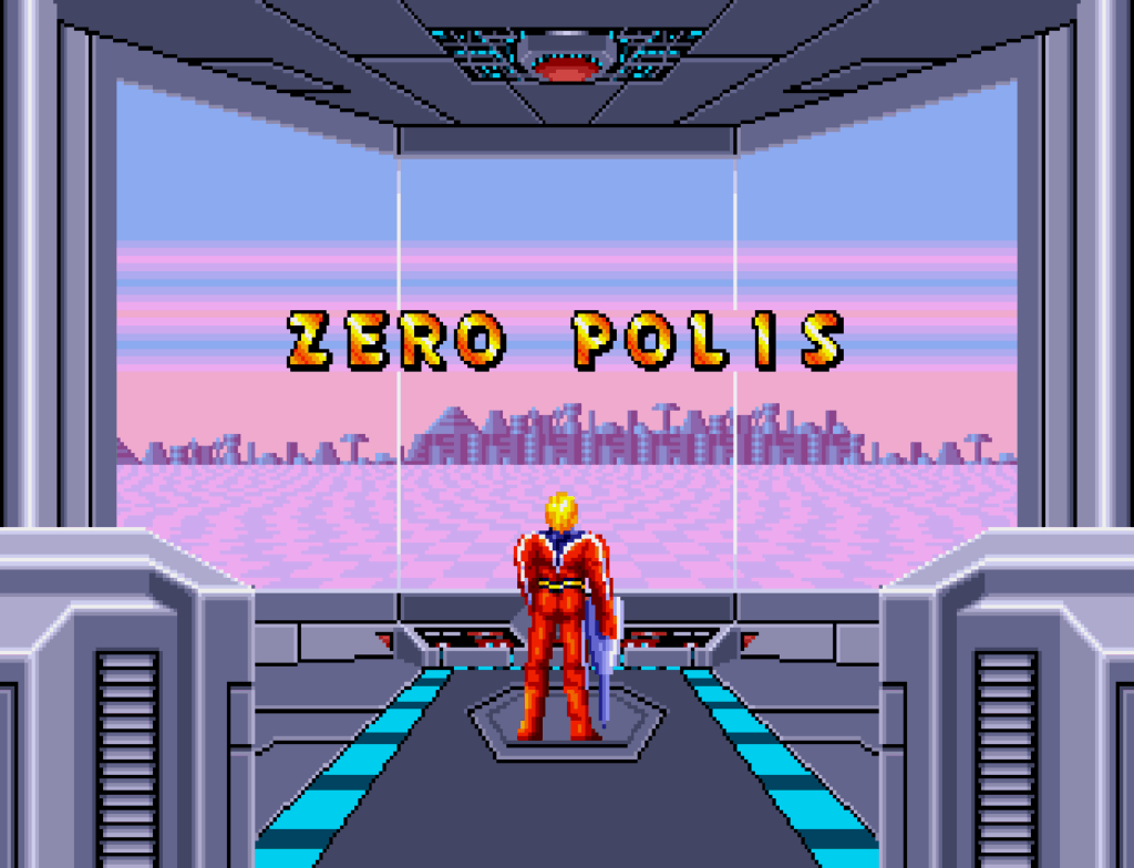 Harrier uses his gate to warp to Fantasy World.