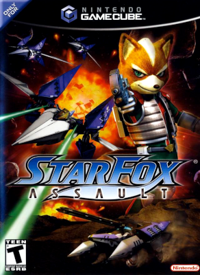 Front cover for Star Fox Assault on the Nintendo Gamecube.