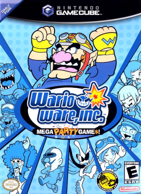 Front cover for WarioWare: Mega Party Games on the Nintendo Gamecube.