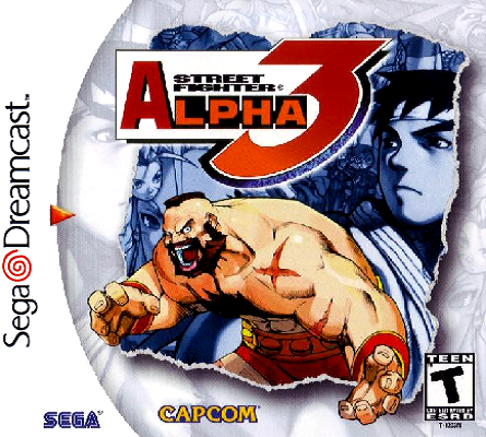 Front cover for Street Fighter Alpha 3 on the Sega Dreamcast.