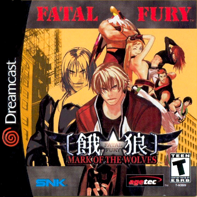 Front cover for Fatal Fury: Mark of the Wolves on the Sega Dreamcast.