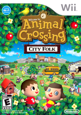 Front cover for Animal Crossing: City Folk on the Nintendo Wii.