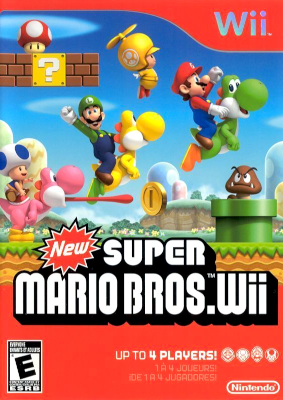 Front cover for New Super Mario Bros. Wii on the Nintendo Wii.