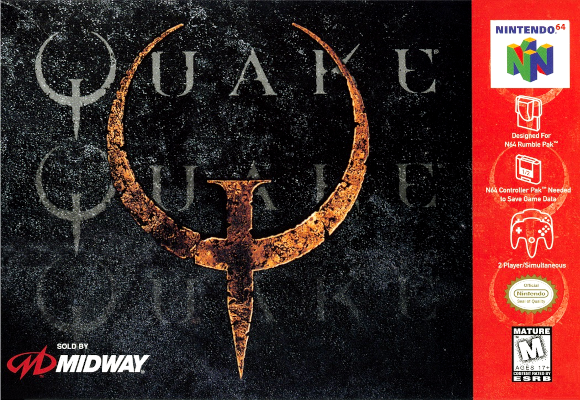 Front cover for Quake on the Nintendo 64.