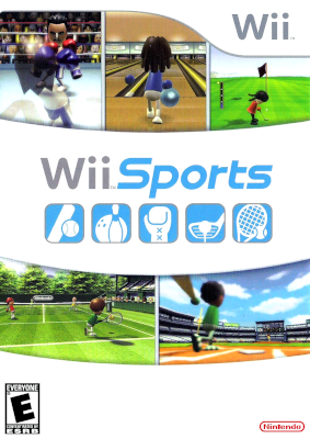 Front cover for Wii Sports on the Nintendo Wii.