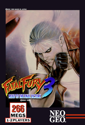 Front cover for Fatal Fury 3 on the Neo Geo AES.
