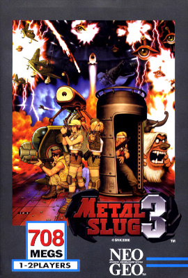 Front cover for Metal Slug 3 on the Neo Geo.