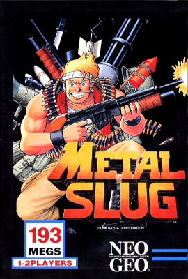 Front cover for Metal Slug on the Neo Geo.