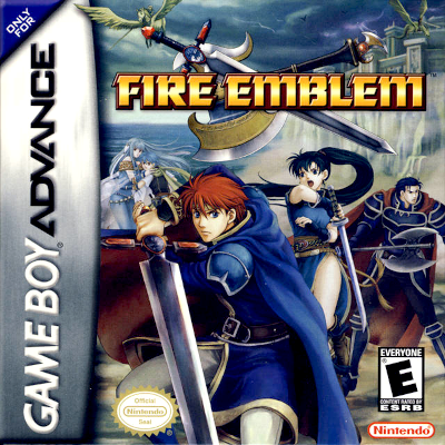 Front cover for Fire Emblem on the Game Boy Advance.