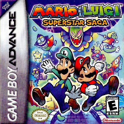 Front cover for Mario & Luigi: Superstar Saga on the Game Boy Advance.