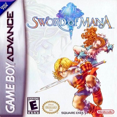 Front cover for Sword of Mana on the Game Boy Advance.