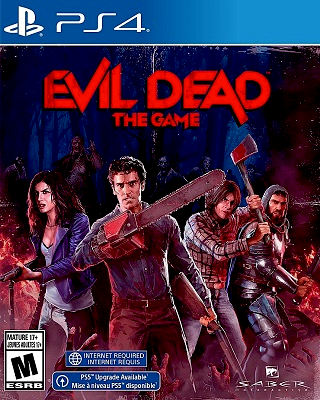 Front cover for Evil Dead: The Game on the Sony PlayStation 4.
