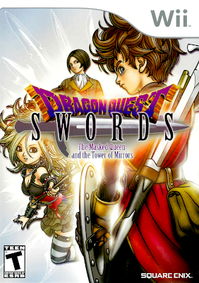 Front cover for Dragon Quest Swords: The Masked Queen and the Tower of Mirrors for the Nintendo Wii.