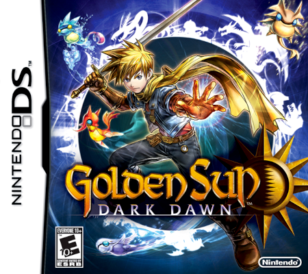 Front cover for Golden Sun: Dark Dawn on the Nintendo DS.
