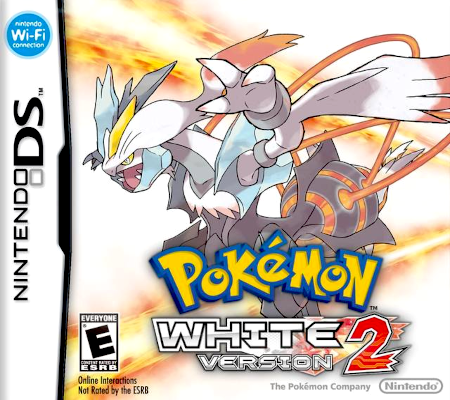 Front cover for Pokemon: White 2 Version on the Nintendo DS.