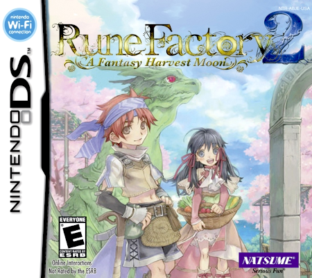 Front cover for Rune Factory 2: A Fantasy Harvest Moon on the Nintendo DS.