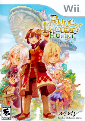 Front cover for Rune Factory Frontier on the Nintendo Wii.