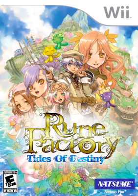 Front cover for Rune Factory: Tides of Destiny on the Nintendo Wii.