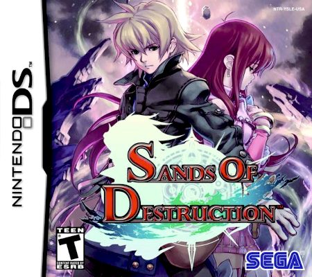 Front cover for Sands of Destruction on the Nintendo DS.