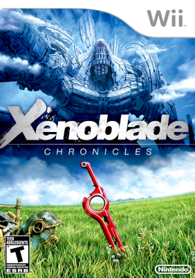 Front cover for Xenoblade Chronicles on the Nintendo Wii.