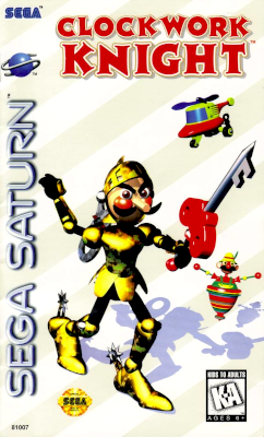Front cover for Clockwork Knight on the Sega Saturn.