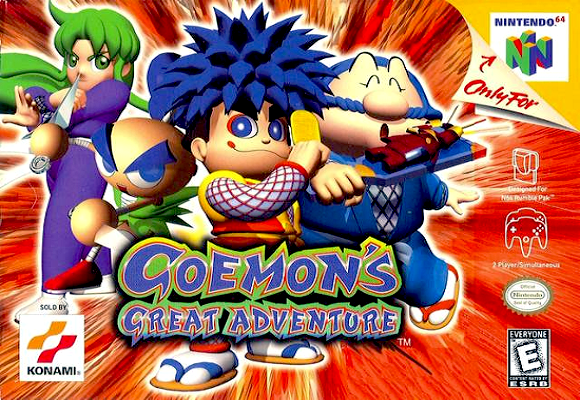 Front cover for Goemon's Great Adventure on the Nintendo 64.