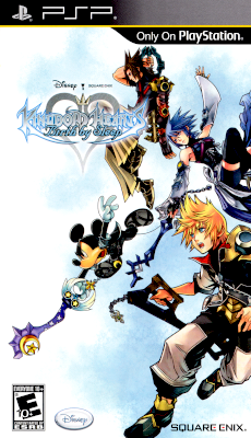 Front cover for Kingdom Hearts: Birth by Sleep for the Sony PSP.