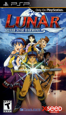 Front cover for Lunar: Silver Star Harmony for the Sony PSP.