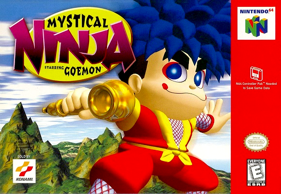 Front cover for Mystical Ninja Starring Goemon on the Nintendo 64.