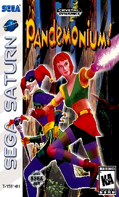 Front cover for Pandemonium on the Sega Saturn.