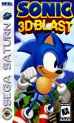 Front cover for Sonic 3D Blast on the Sega Saturn.