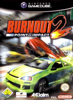 Front cover for Burnout 2: Point of Impact on the Nintendo Gamecube.