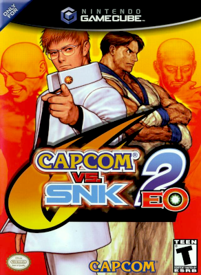 Front cover for Capcom Vs. SNK 2: EO on the Nintendo Gamecube.
