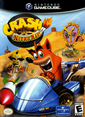 Front cover for Crash Nitro Kart on the Nintendo Gamecube.