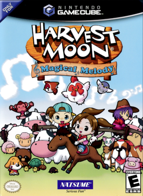 Front cover for Harvest Moon: Magical Melody on the Nintendo Gamecube.