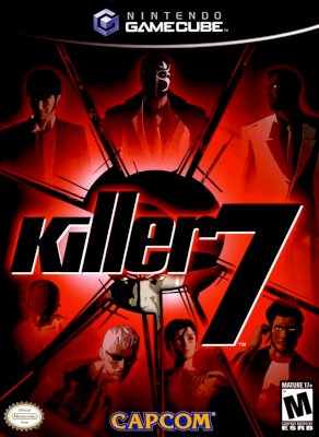 Front cover for Killer7 on the Nintendo Gamecube.