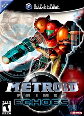 Front cover for Metroid Prime 2: Echoes on the Nintendo Gamecube.