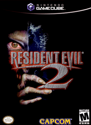 Front cover for Resident Evil 2 on the Nintendo Gamecube.