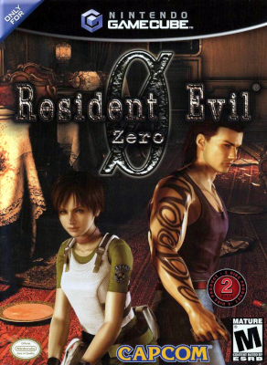 Front cover for Resident Evil 0 on the Nintendo Gamecube.