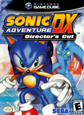 Front cover for Sonic Adventure DX: Director's Cut on the Nintendo Gamecube.