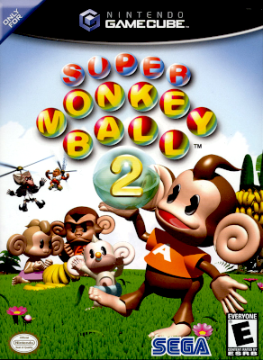 Front cover for Super Monkey Ball 2 on the Nintendo Gamecube.
