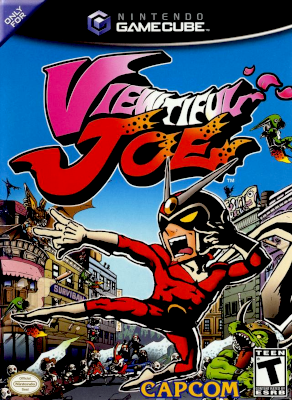 Front cover for Viewtiful Joe on the Nintendo Gamecube.