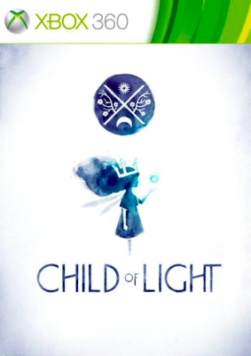 Front cover for Child of Light on the Xbox 360.