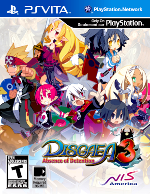 Front cover for Disgaea 3: Absence of Detention on the PlayStation Vita.