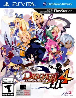 Front cover for Disgaea 4: A Promise Revisited for the PlayStation Vita.