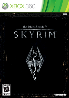Front cover for The Elder Scrolls V: Skyrim on the Xbox 360.