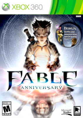 Front cover for Fable: Anniversary on the Xbox 360.