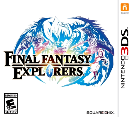 Front cover for Final Fantasy Explorers on the Nintendo 3DS.