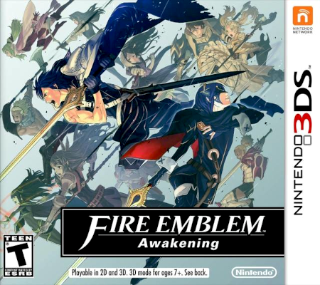 Front cover for Fire Emblem: Awakening on the Nintendo 3DS.