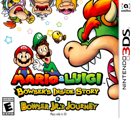 Front cover for Mario & Luigi: Bowser's Inside Story on the Nintendo 3DS.